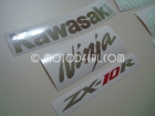 KAWASAKI ZX-10R 2008 BLACK DECAL KIT