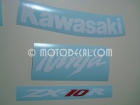 KAWASAKI ZX-10R 2008 BLUE DECAL KIT