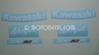 KAWASAKI ZX-10R 2008 BLUE DECAL KIT