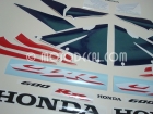 HONDA CBR 600RR 2005 RED BLUE SILVER DECAL KIT