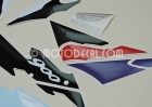 HONDA CBR 900RR 1997 WHITE RED BLACK DECAL KIT