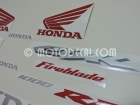 HONDA CBR 1000RR 2005 BLACK DECAL KIT