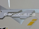 HONDA CBR 600 F4i 2002 SILVER RED DECAL KIT