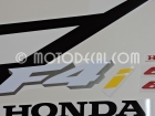 HONDA CBR 600 F4i 2004 BLACK RED DECAL KIT
