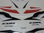 HONDA CBR 600RR 2010 RED BLACK DECAL KIT