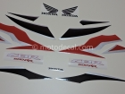 HONDA CBR 600RR 2011 RED BLACK DECAL KIT