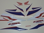 HONDA CBR 600RR 2011 WHITE BLUE DECAL KIT