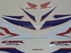 HONDA CBR 600RR 2011 WHITE BLUE DECAL KIT
