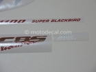 HONDA CBR 1100XX 1996-1998 TITANIUM DECAL KIT