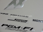 HONDA CBR 1100XX 2002-2004 SILVER DECAL KIT