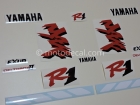 YAMAHA YZF-R1 1998 WHITE DECAL KIT