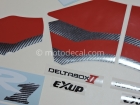 YAMAHA YZF-R1 2000 RED DECAL KIT