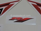 YAMAHA YZF-R1 2009 WHITE US DECAL KIT