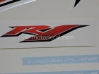 YAMAHA YZF-R1 2009 WHITE US DECAL KIT