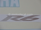 YAMAHA YZF-R6 2004 BLUE DECAL KIT