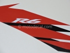 YAMAHA YZF-R6 2006 WHITE DECAL KIT