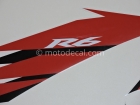 YAMAHA YZF-R6 2006 WHITE DECAL KIT