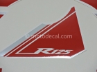 YAMAHA YZF-R125 2008 WHITE DECAL KIT