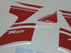 YAMAHA YZF-R125 2008 WHITE DECAL KIT