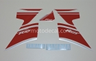 YAMAHA YZF-R125 2008 WHITE DECAL KIT