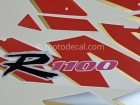 SUZUKI GSX-R 1100 1992 BLACK RED DECAL KIT