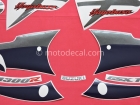 SUZUKI GSX 1300R HAYABUSA  2005 BLUE SILVER  DECAL KIT