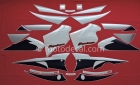SUZUKI GSX 1300R HAYABUSA  2006 BLUE SILVER  DECAL KIT