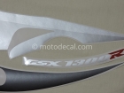 SUZUKI GSX 1300R HAYABUSA  2005 SILVER BLACK  DECAL KIT