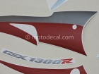 SUZUKI GSX 1300R HAYABUSA  2006 RED BLACK  DECAL KIT
