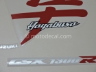 SUZUKI GSX 1300R HAYABUSA  2007 RED  DECAL KIT