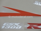 SUZUKI GSX 1300R HAYABUSA  2008 ORANGE DECAL KIT