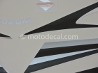 SUZUKI GSX 1300R HAYABUSA 2009 SILVER DECAL KIT