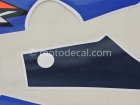 SUZUKI GSX-R 600 2003 BLUE WHITE DECAL KIT