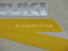 SUZUKI GSX-R 600 2003 BLACK YELLOW DECAL KIT
