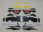 SUZUKI GSX-R 600 2003 BLACK YELLOW DECAL KIT