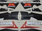 SUZUKI GSX-R 600 2003 BLACK SILVER DECAL KIT