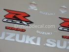 SUZUKI GSX-R 1000 2008 BLUE DECAL KIT