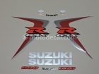 SUZUKI GSX-R 600 2006 RED BLACK DECAL KIT