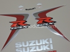 SUZUKI GSX-R 600 2006 RED BLACK DECAL KIT