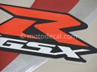 SUZUKI GSX-R 600 2006 RED BLACK DECAL KIT