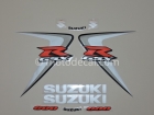 SUZUKI GSX-R 600 2006 SILVER WHITE DECAL KIT