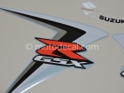 SUZUKI GSX-R 600 2007 RED WHITE DECAL KIT