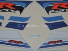 SUZUKI GSX-R 750 2005 BLUE WHITE 20th ANNIVERSARY DECAL KIT