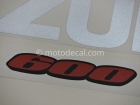 SUZUKI GSX-R 600 2009 ORANGE BLACK DECAL KIT