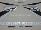 SUZUKI GSX-R 600 2009 ORANGE BLACK DECAL KIT