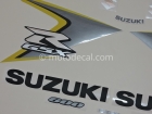 SUZUKI GSX-R 600 2008 YELLOW SILVER DECAL KIT