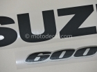 SUZUKI GSX-R 600 2008 ORANGE SILVER DECAL KIT