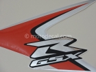SUZUKI GSX-R 600 2008 ORANGE SILVER DECAL KIT