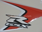 SUZUKI GSX-R 600 2008 ORANGE SILVER DECAL KIT