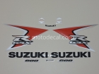 SUZUKI GSX-R 600 2008 ORANGE SILVER DECAL KIT